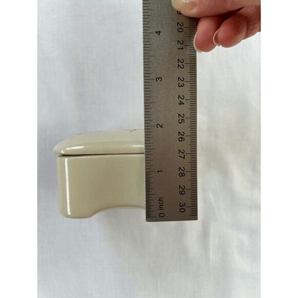 Takahashi Pottery San Francisco Trinket/Jewelry Box Small, Butterflies, Flowers - Picture 4 of 7